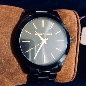 MK Black-Tone Stainless Steel Unisex Watch